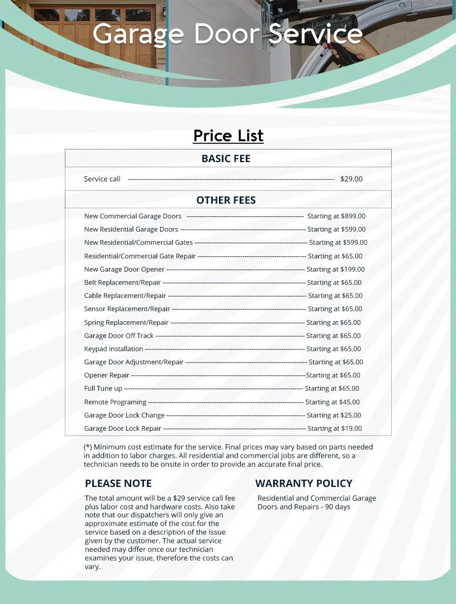 My 26 Garage door Services  (855) 409-4971